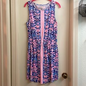 Lilly Pulitzer Sz M cotton elastic waist dress